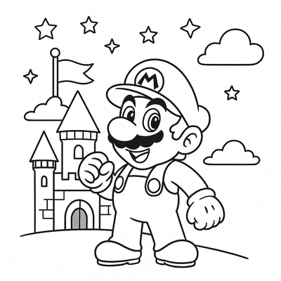 Mario Coloring Pages for Kids 2026 – Beautiful and Easy to Download