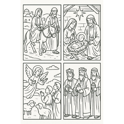 Meaningful Christmas Nativity Coloring Pages for Kids 2026