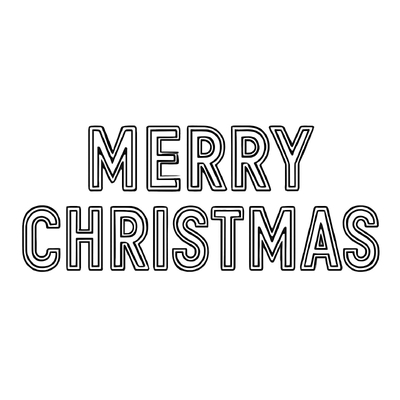 Merry Christmas Lettering Coloring Pages for Kids 2026