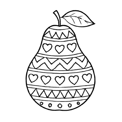 Pear Coloring Pages for Kids 2026 – Lively PDF Images