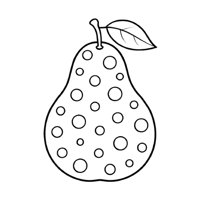 Pear Coloring Pages for Kids 2026 – Lively PDF Images