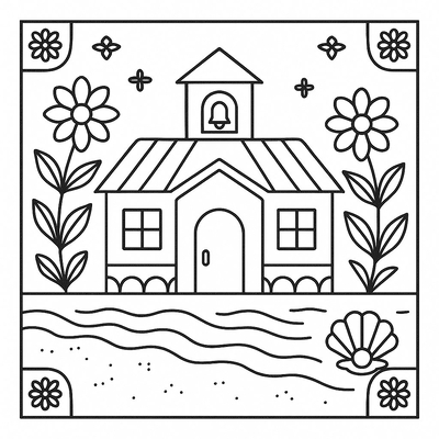 Preschool Building Coloring Pages for Kids 2026 – Easy to Download