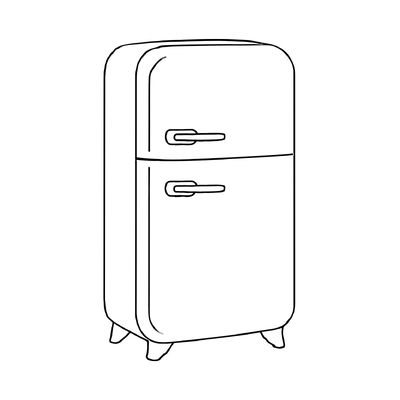 Refrigerator Coloring Pages for Kids 2026 – Free