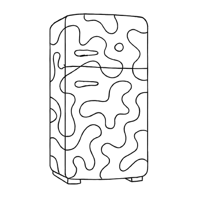 Refrigerator Coloring Pages for Kids 2026 – Free