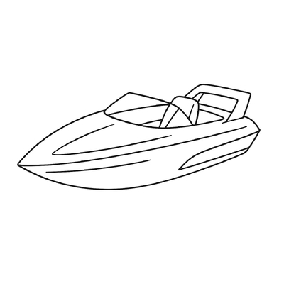 Speedboat Coloring Pages for Kids 2026 – Easy to Color