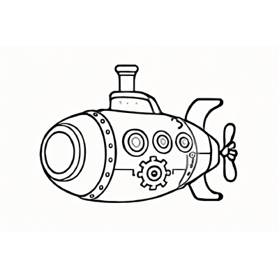 Submarine Coloring Pages for Kids 2026 – Free