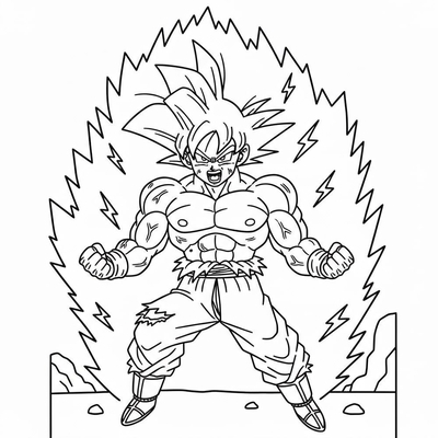 Super Cool Goku Coloring Pages – Free Printable Goku Sheets for Kids