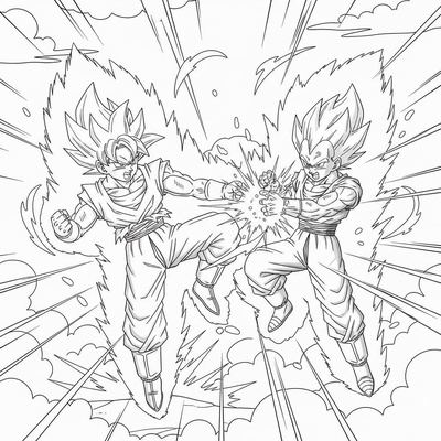 Super Cool Goku Coloring Pages – Free Printable Goku Sheets for Kids