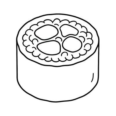 Sushi Coloring Pages for Kids 2026 – PDF Images