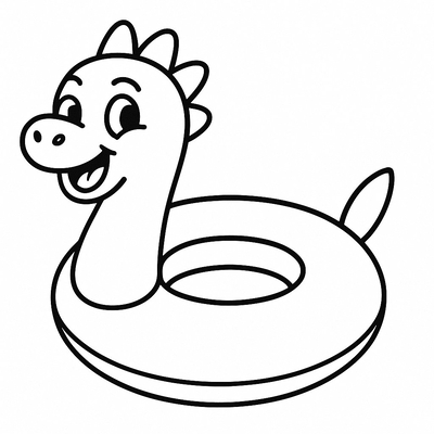 Swimming Float Coloring Pages for Kids 2026 – Beautiful and Easy to Download