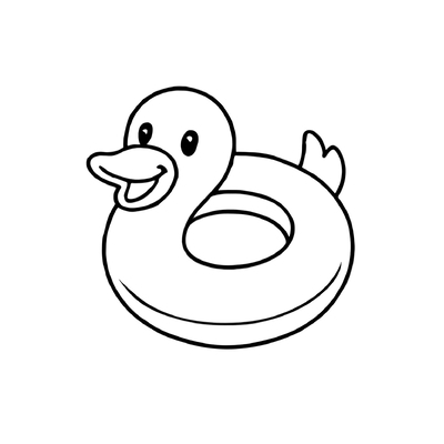 Swimming Float Coloring Pages for Kids 2026 – Beautiful and Easy to Download