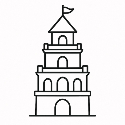 Turtle Tower Coloring Pages for Kids 2026 – Beautiful and Easy to Download