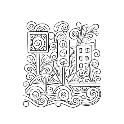 Wide Intersection Street Coloring Pages for Kids – Beautiful 2026