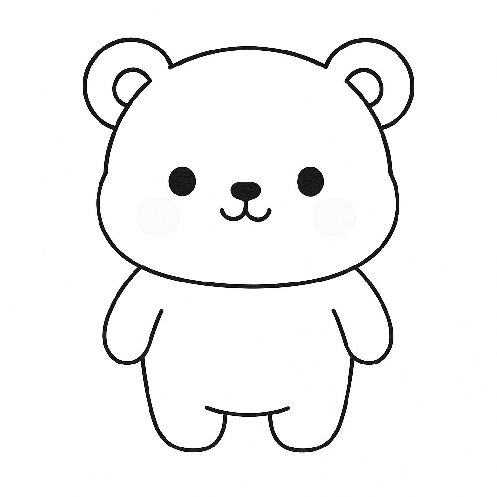 Kawaii-Style Bear