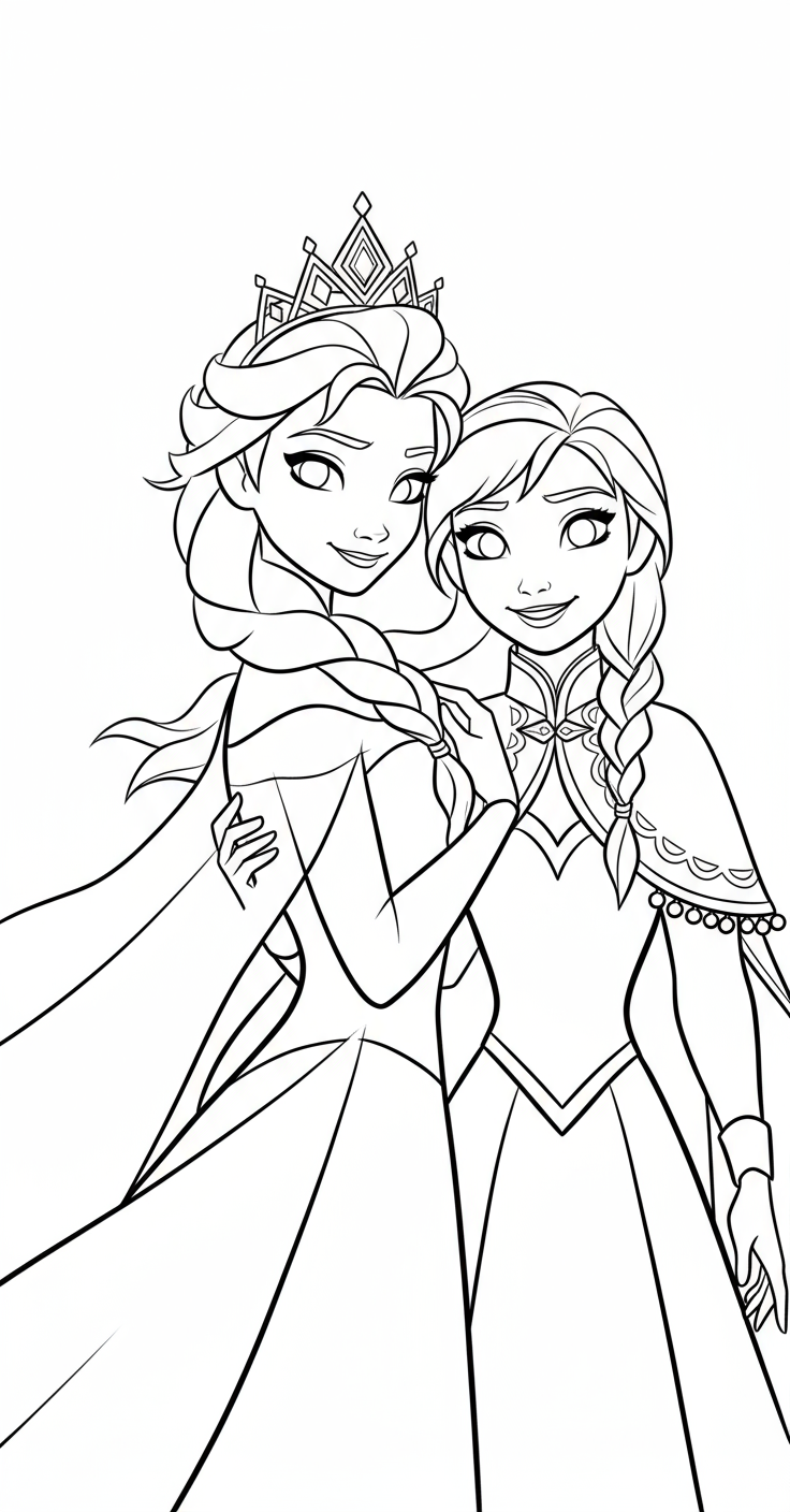 Elsa and Anna at the Royal Festival
