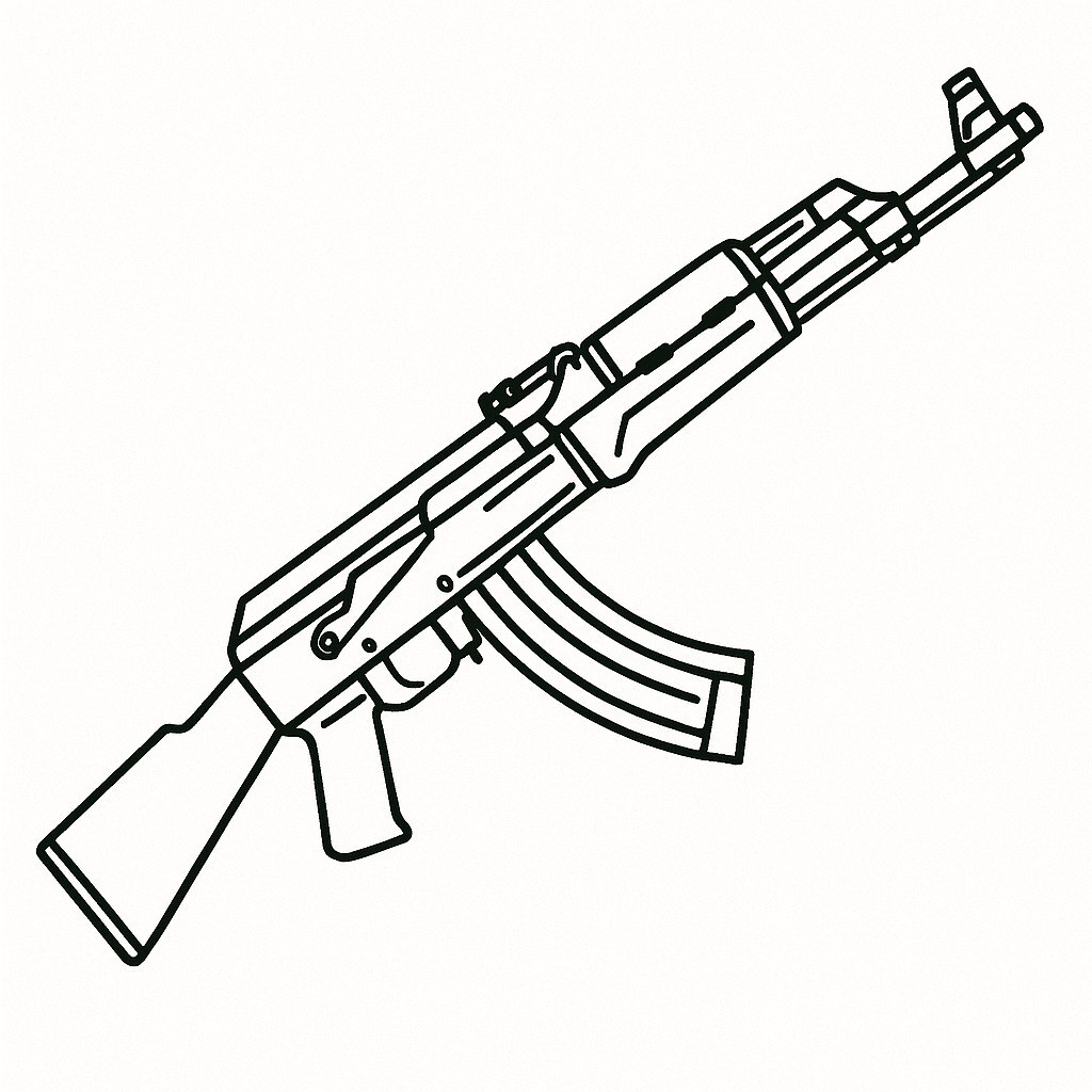 Military Style AK Gun