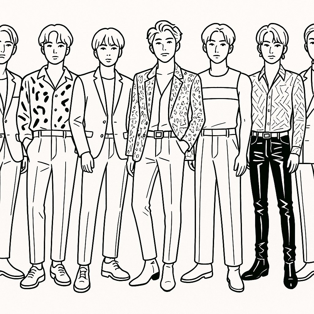 BTS Color-by-Number Pages for Kids – Creative & Beautiful 2026