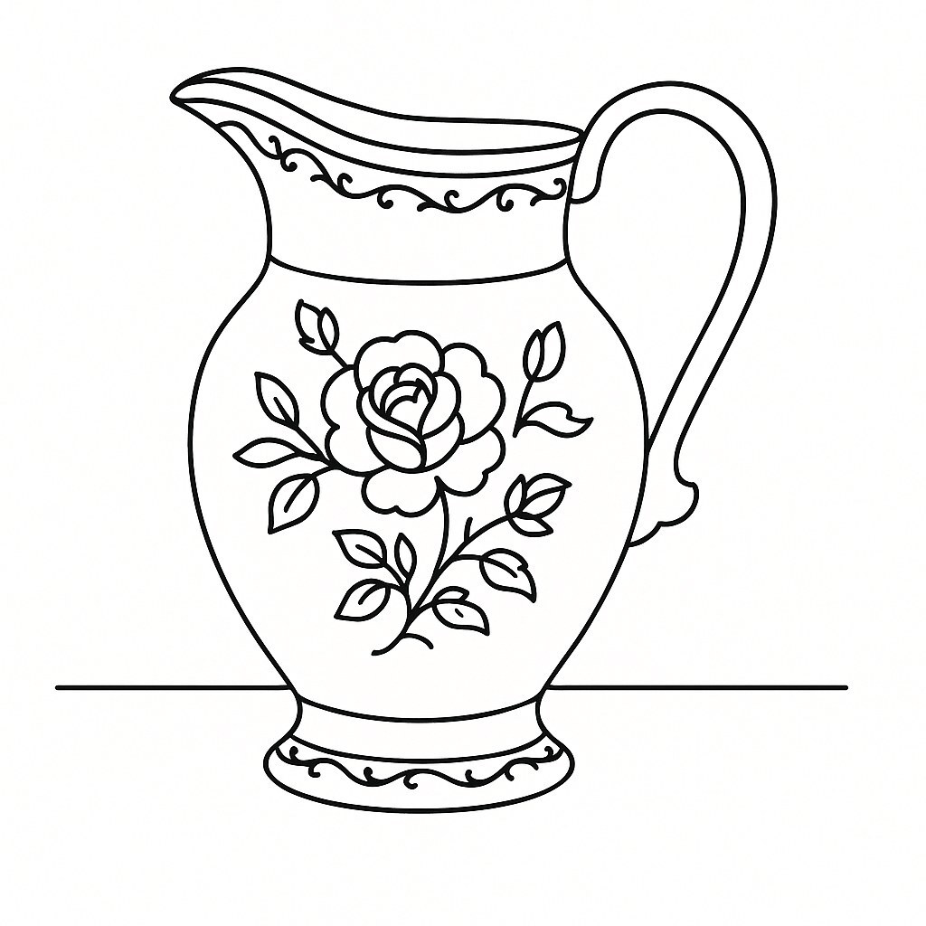 European Floral Porcelain