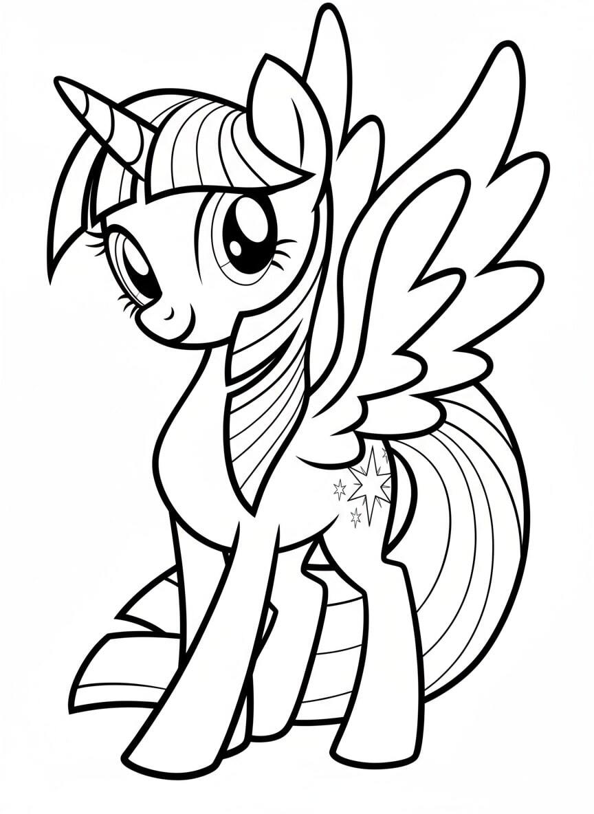 Twilight Sparkle the Pony Spreading Her Magical Wings