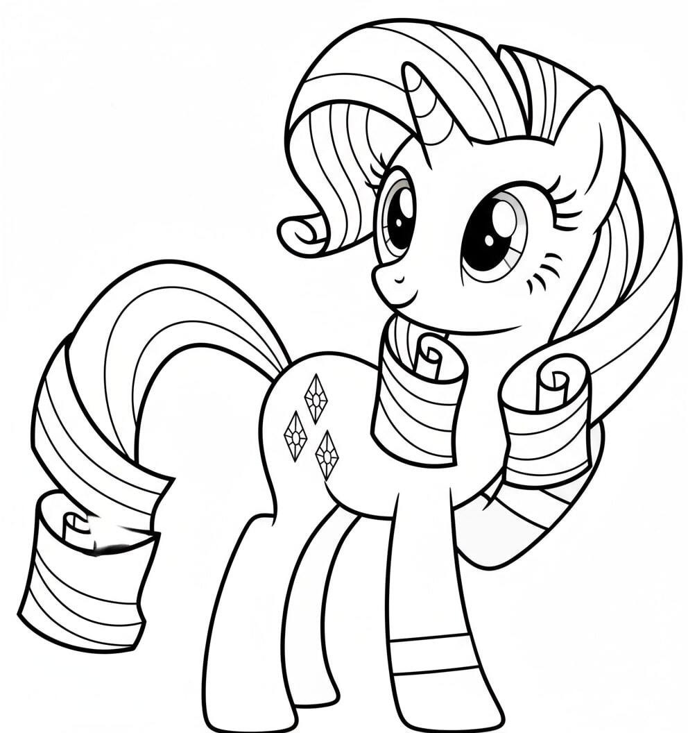 Pony Applejack smiling happily