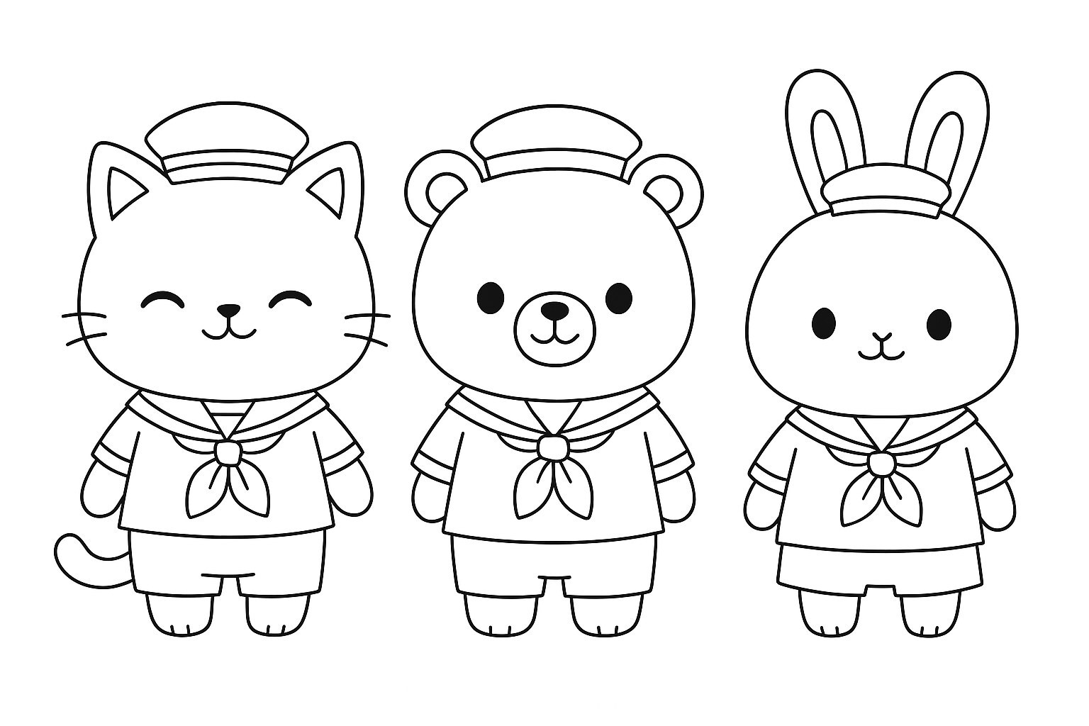 Chibi Animal Sailors