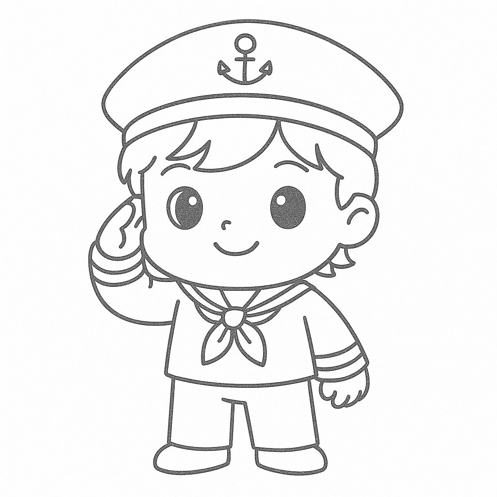 Cute Cartoon Sailor