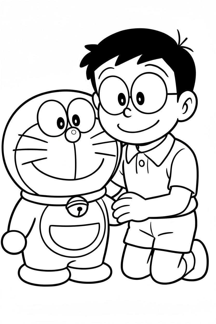 Doraemon and Nobita Talk to Each Other