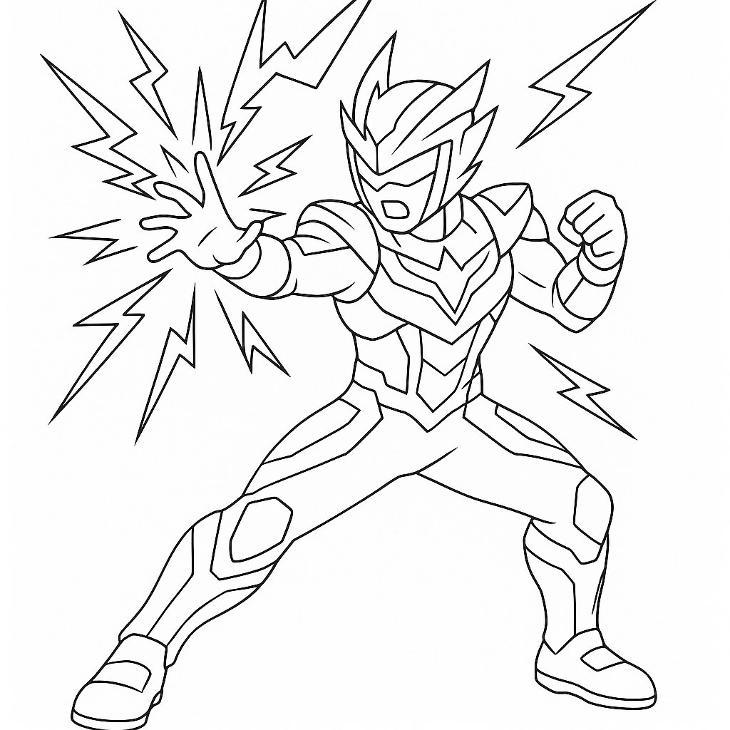 Thunder Dragon Combat Superhero