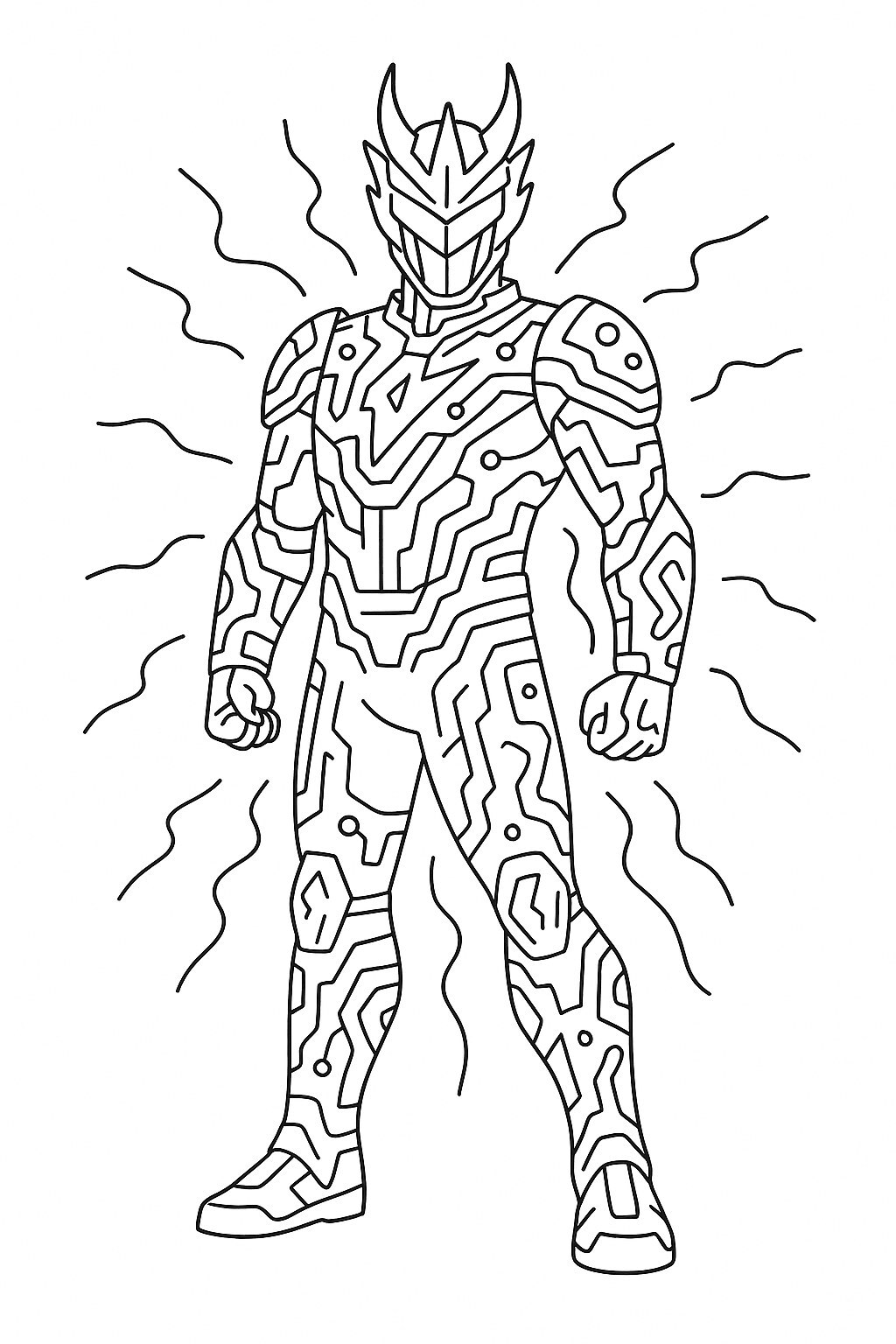 Future Thunder Dragon Superhero