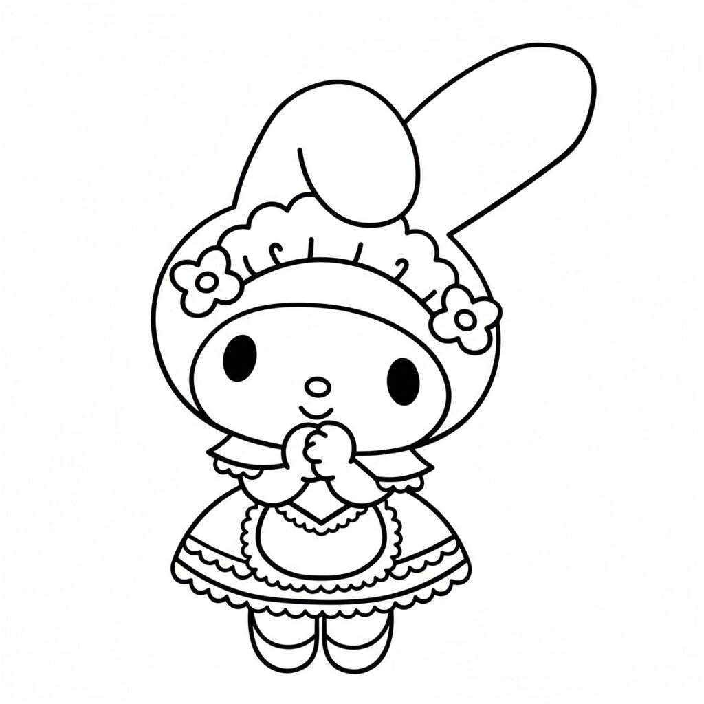 My Melody in a princess dress