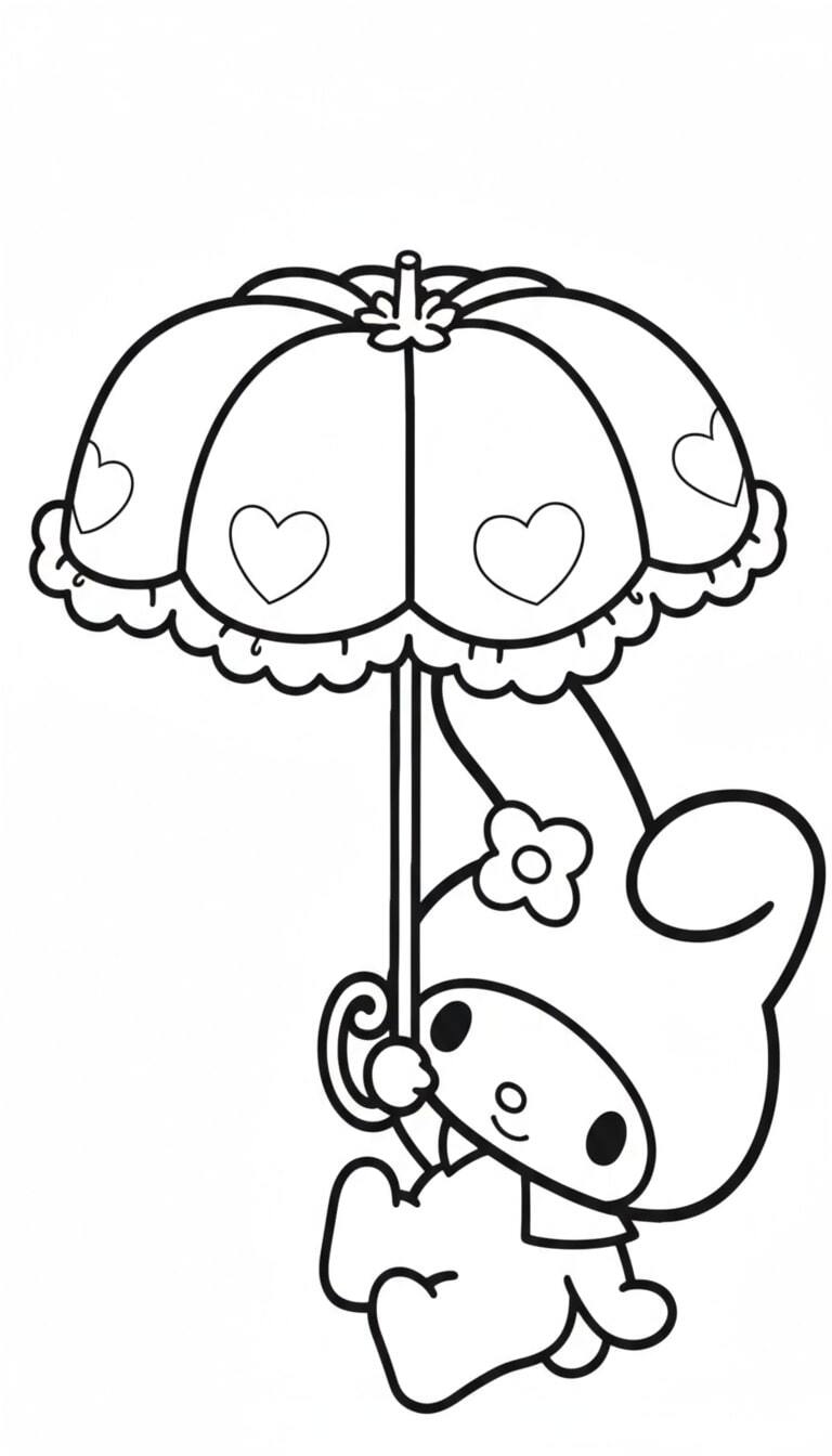 My Melody with an Umbrella