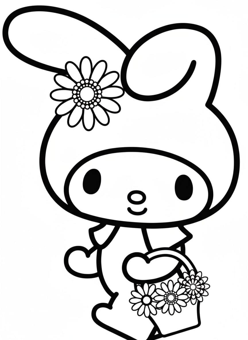 My Melody Coloring Pages 2026 – Super Cute Sheets for Girls