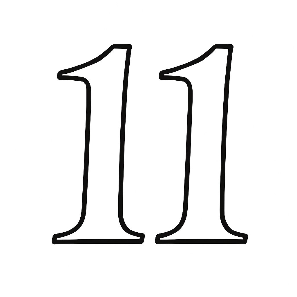 Luxurious Golden Number 11