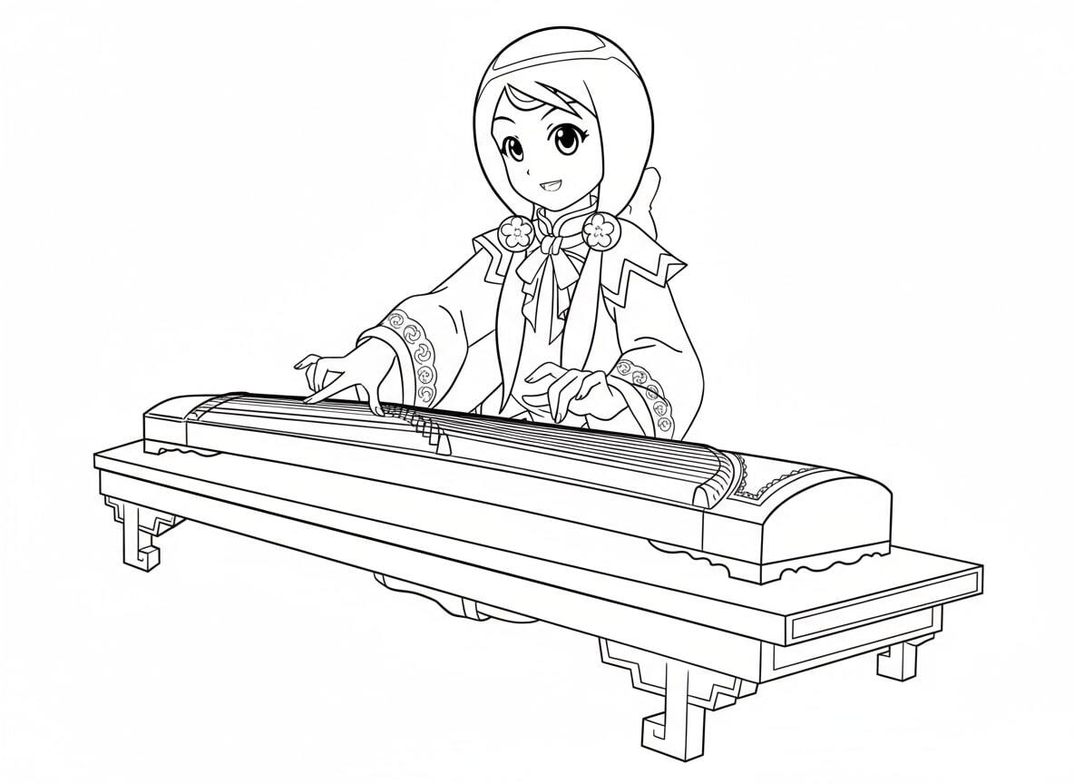 Princess Ori Playing the Instrument