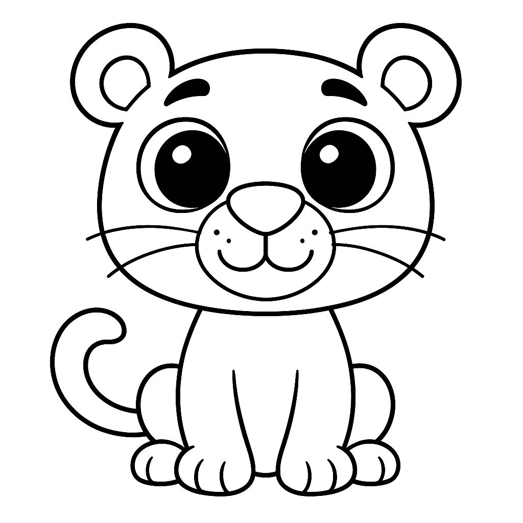 Chibi-Style Pink Panther