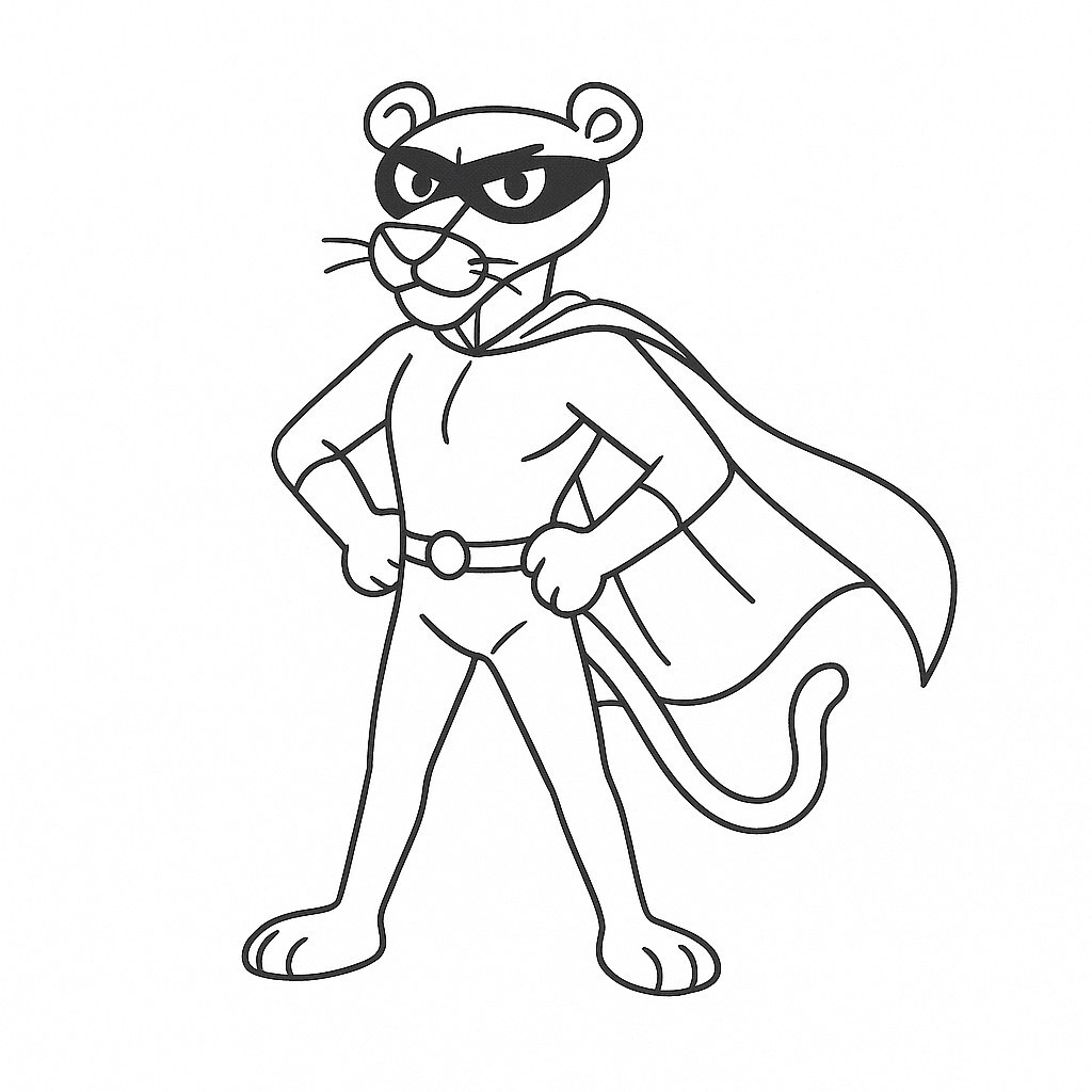 Superhero Pink Leopard