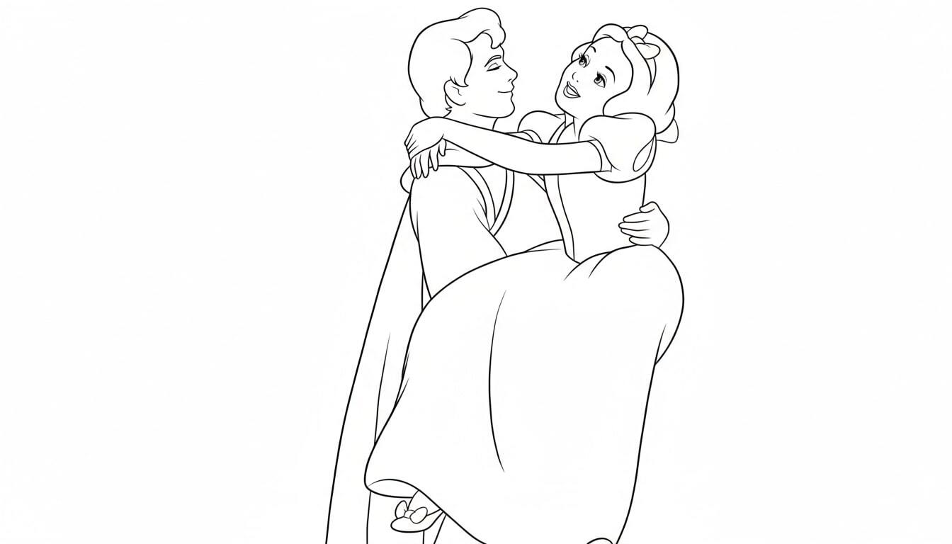 Snow White and the prince together