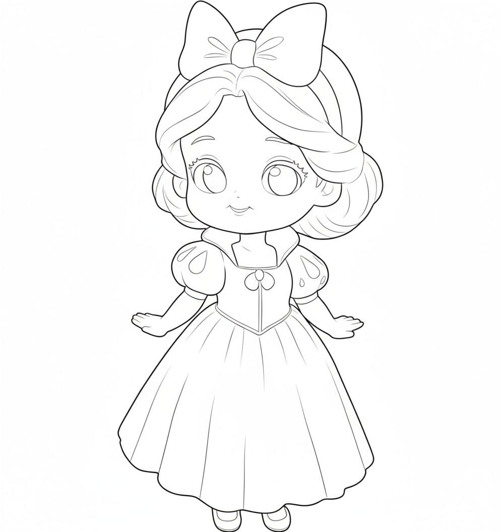 Snow White Looks Adorable in Her Puffy Dress