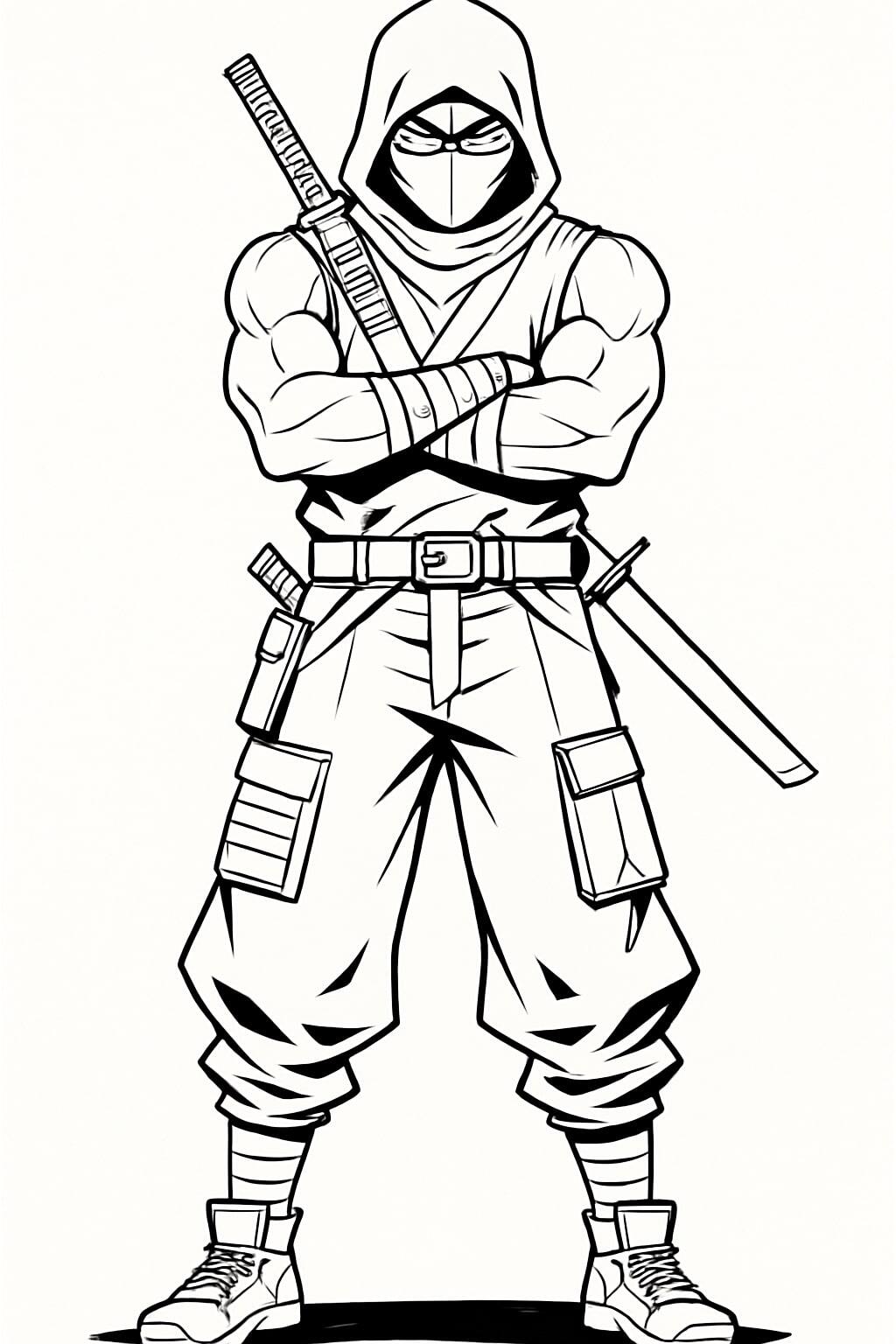 Super Cool Ninja Coloring Pages for Adventurous Boys