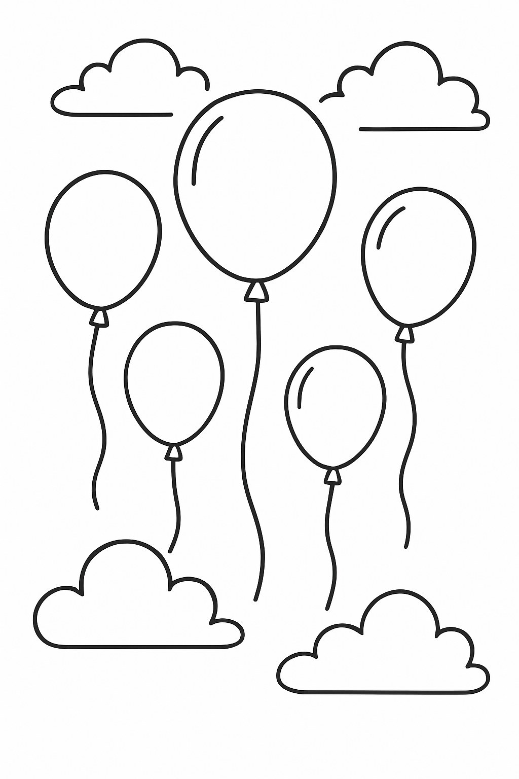 Balloons Flying in the Sky
