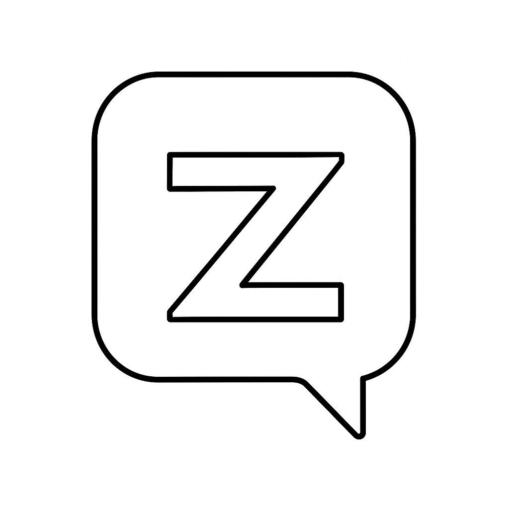 Minimalist Zalo Letters