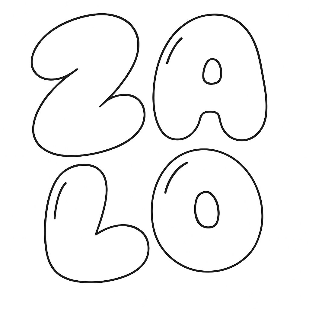 Zalo Bubble Letters