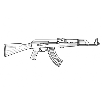 AK Gun Coloring Pages for Kids – Super Creative &amp; Cool 2026