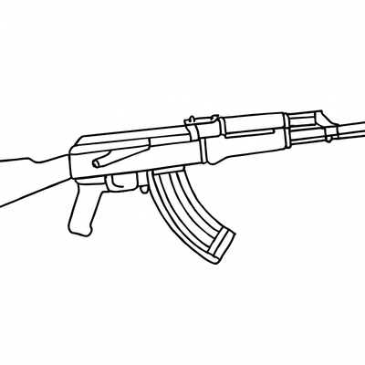 AK Gun Coloring Pages for Kids – Super Creative &amp; Cool 2026