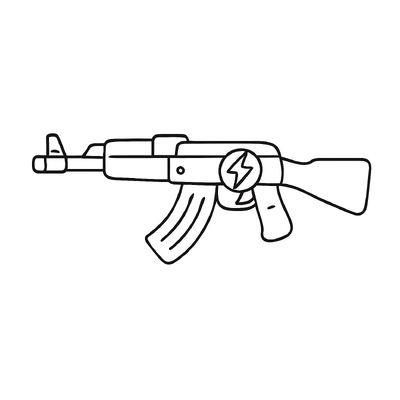 AK Gun Coloring Pages for Kids – Super Creative &amp; Cool 2026