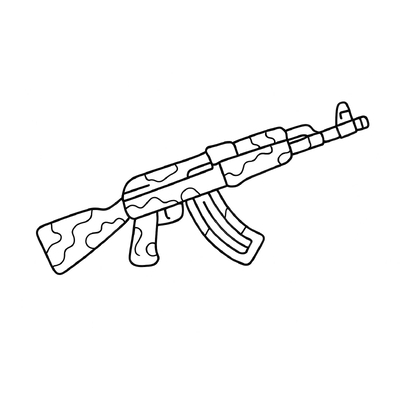 AK Gun Coloring Pages for Kids – Super Creative &amp; Cool 2026