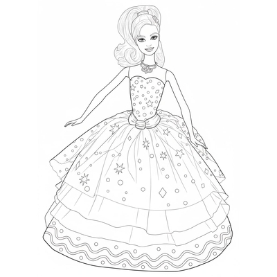 Barbie Dolls &amp; Princess Barbie Coloring Pages 2026 – Sparkling Sheets for Girls