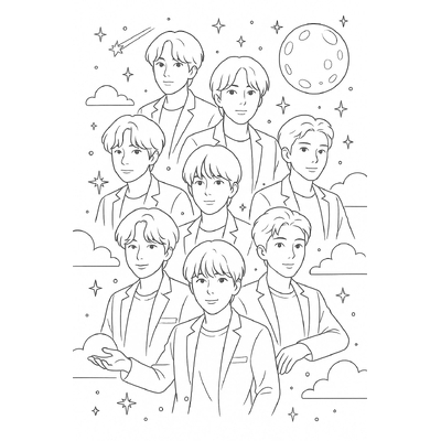 BTS Color-by-Number Pages for Kids – Creative &amp; Beautiful 2026
