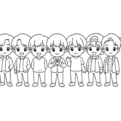 BTS Color-by-Number Pages for Kids – Creative &amp; Beautiful 2026