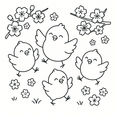 Chick Flock Coloring Pages for Kids to Learn and Create 2026